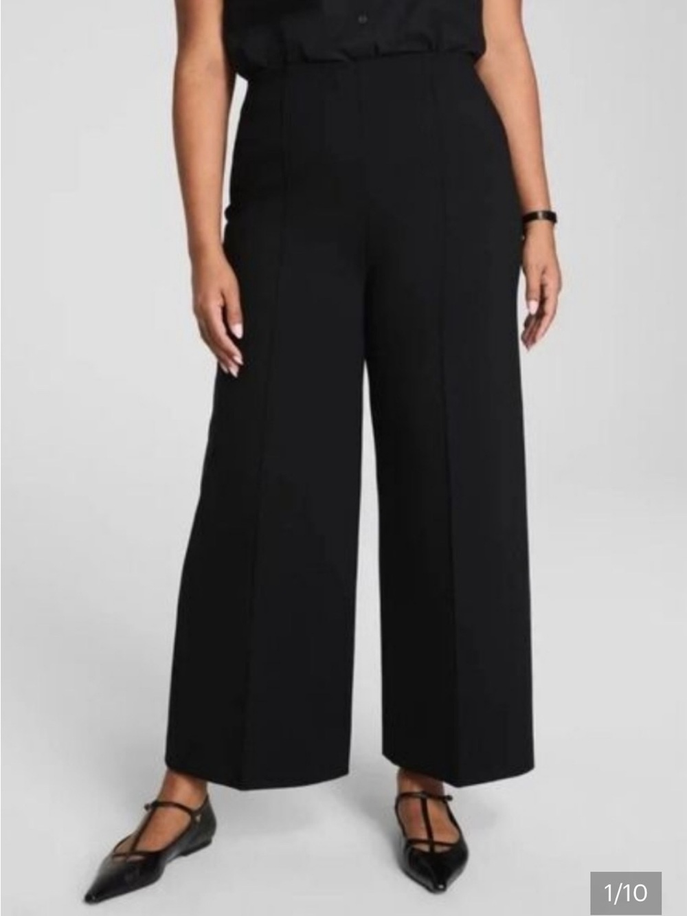 SPANXsupersmooth™ PerfectFit Ponte Cropped Wide Leg Pant